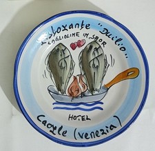 I155153 Piatto del buon ricordo - Ristorante Hotel Duilio - Caorle Venezia 1989
