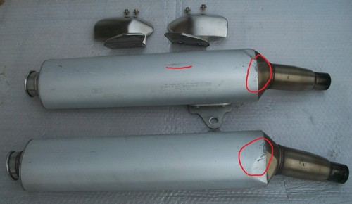 Coppia scarico silenziatori - coppia,