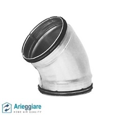 Curva 45° in lamiera zincata