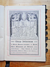 1926-Messale-MISSAE DEFUNCTORUM EX MISSALI ROMANO-Religione+
