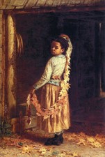 Oil painting lovely child