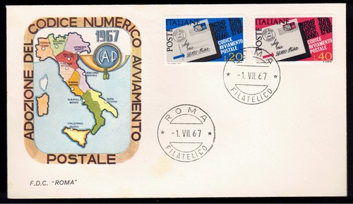 1967 fdc con annullo - 1967,