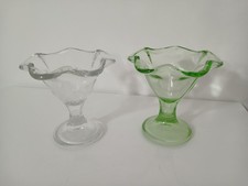 Pair of Vintage Clear and
