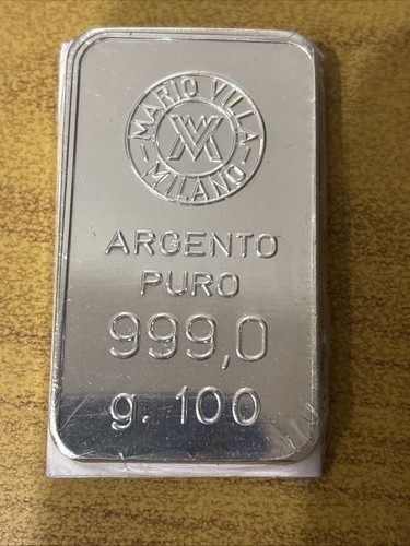 Lingotto argento 100 grammi - 100,