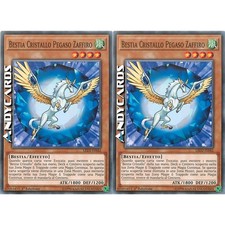 BESTIA CRISTALLO PEGASO ZAFFIRO 2x • Comune • LED2 IT042 • 1Ed • Yugioh!