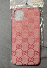 Gucci Pink Fabric Logo Luxury
