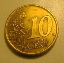MONETA 10 CENTESIMI DI EURO -
