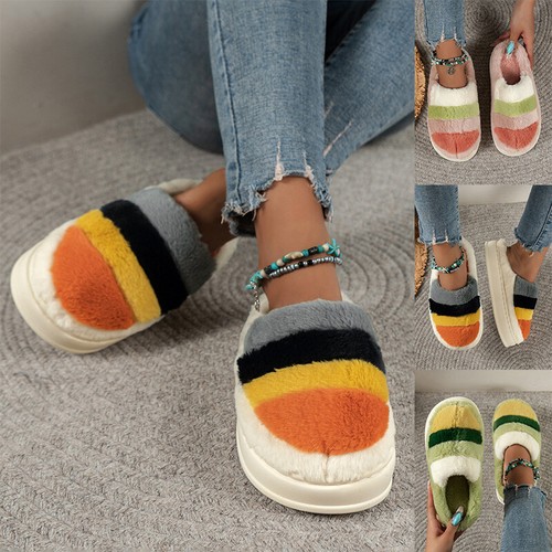 Women warm slippers fuzzy - women's,