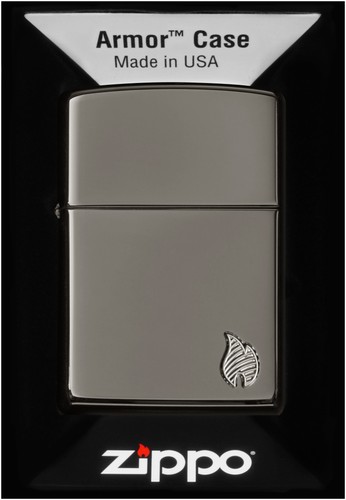 Zippo armor flame black - zippo,