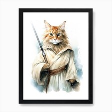 Main Coon Cat As A Jedi 2
