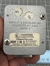 SERRATURA A COMBINAZIONE VINTAGE SARGENT E GREENLEAF 6710 SERIE GRUPPO 2