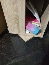 libreria girevole colore noce sbiancato, ottime condizioni 