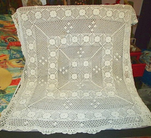 Topper tovaglia pizzo