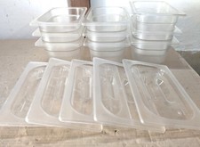 Contenitori Gn 1/4 10 pezzi 5 coperchi Polipropilene set vaschetta professionale