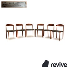 Set Di 6 Sedie Vintage In Teak