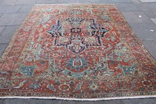 Antico tappeto grande rosso