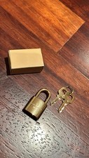 LOUIS VUITTON ORIGINALE LUCCHETTO E CHIAVI LOCK È KEY GOLD ORO