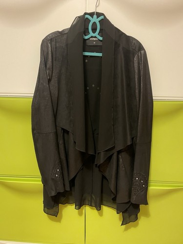 Giacca lua desigual nera - giacca,