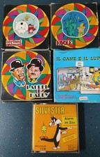 Lotto Di 5 Bobine Di Film 8 mm Cartoni animati E Favole Varie Leggi Descrizione