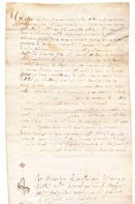 Pergamena manoscritto atto