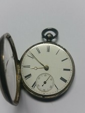 POCKET WATCH BEAUTIFUL FUSEE TAUNTON LONDON SOLID SILVER STERLING 45 MM