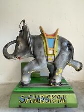 ELEFANTE SANDOKAN A GETTONI VINTAGE SALA GIOCHI GIOCO GIOSTRA ‘70