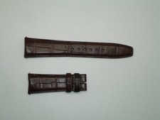 Autentico cinturino per orologio in pelle IWC per estremità ad ansa curva, 22/18 NUOVO