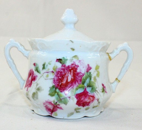 Zuccheriera vintage fiori - , rosa