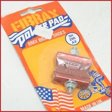 NOS FIBRAX SH295AX PASTIGLIE FRENO OLD SCHOOL BMX VINTAGE SH 295 AX SCARPE ROSSE