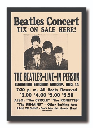 Beatles cleveland stadium - beatles,