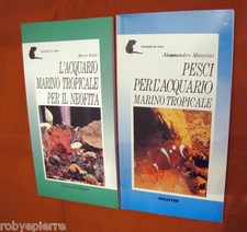 Lotto 2 libri Pesci per L'acquario marino tropicale per il neofita Gulliver 1996