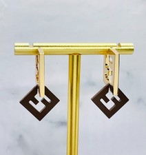Orecchini FENDI F tono marrone
