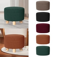 Fodera per pouf in tinta unita per poggiapiedi, pouf soggiorno