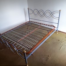 LETTO MATRIMONIALE IN OTTONE E