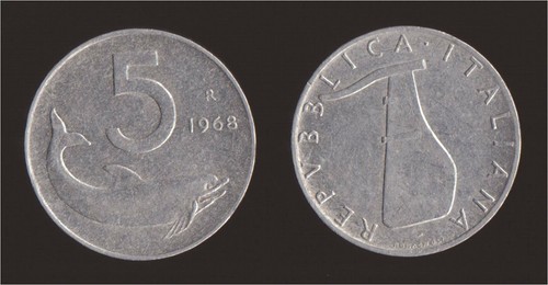 Lire 1968 delfino italia - 1968,