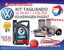 KIT TAGLIANDO VOLKSWAGEN PASSAT 1.6 TDI 88KW - 4 FILTRI +5L OLIO TOTAL 5W30