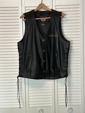 Gilet pelle harley davidson - gilet,