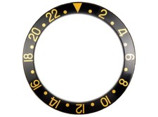 Inserto nero indici oro compatibile per ghiera Rolex GMT Master 16718-1 RLX