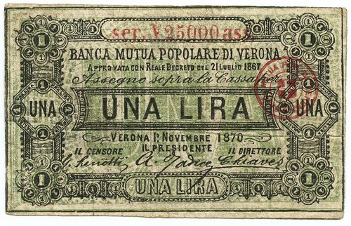Lira biglietto fiduciario - biglietto,