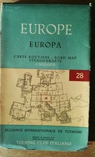 EUROPE EUROPA 28 Cartina TOURING CLUB ITALIANO Mappa Alliance Internationale TCI