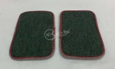 Coppia di pattine in tessuto con bordo ricamato dim 26x15,5cm casalinghi 