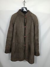 MUFLONE ORIGINALE Cappotto VINTAGE di PELLE Jacket Giacca Taglia 50 Donna