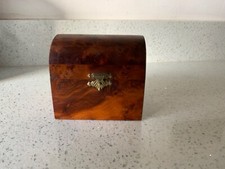 burr walnut trunk chest