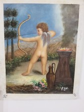 Quadro angelo Cupido Dipinto a