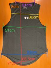 Maglietta uomo palestra M senza maniche verde Gym Leggera nuova mai indossata
