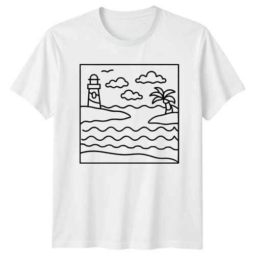 Shirt uomo lighthouse - t-shirt,