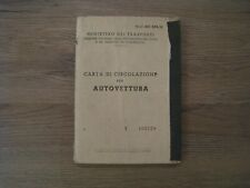 FIAT 500 110 F ANNO 1967 SOLO LIBRETTO PER USO COLLEZIONE AUTO D' EPOCA