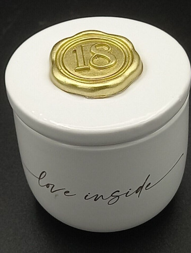 Scatola ceramica con candela - con,