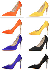 Scarpe donna raso a punta