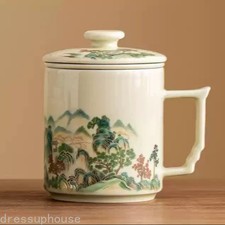 Tazze da tè paesaggio smalto